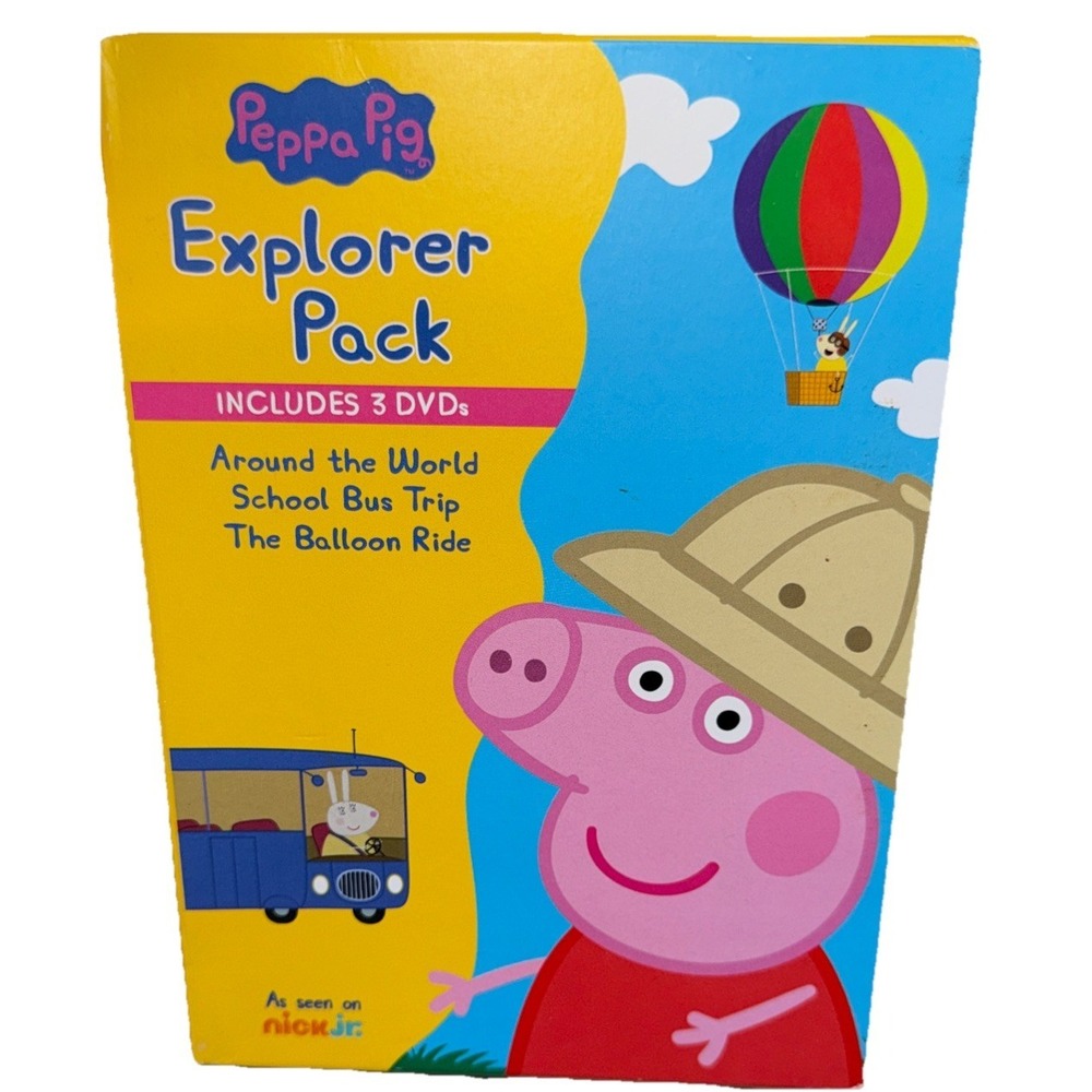 Peppa Pig: School‎ Bus Trip / The Balloon Ride (3 DVDs,2019) As seen on Nick Jr.